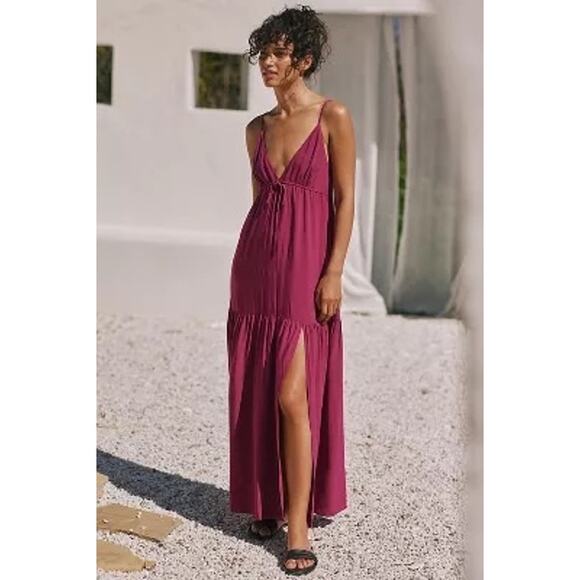 bordeaux maxi dress Regal Maxi Dress Bordeaux — Maxi Dresses